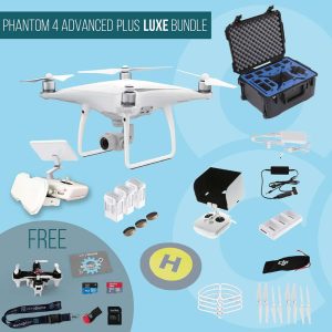 DJI Phantom 4 Advanced with remote controller with screen - Luxe Bundle insured