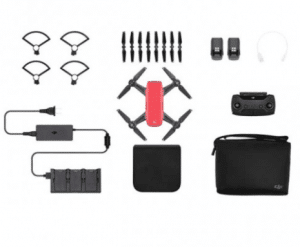 Lava Red DJI Spark - Fly More Combo