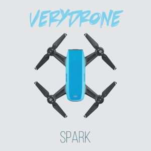 Sky Blue DJI Spark Drone